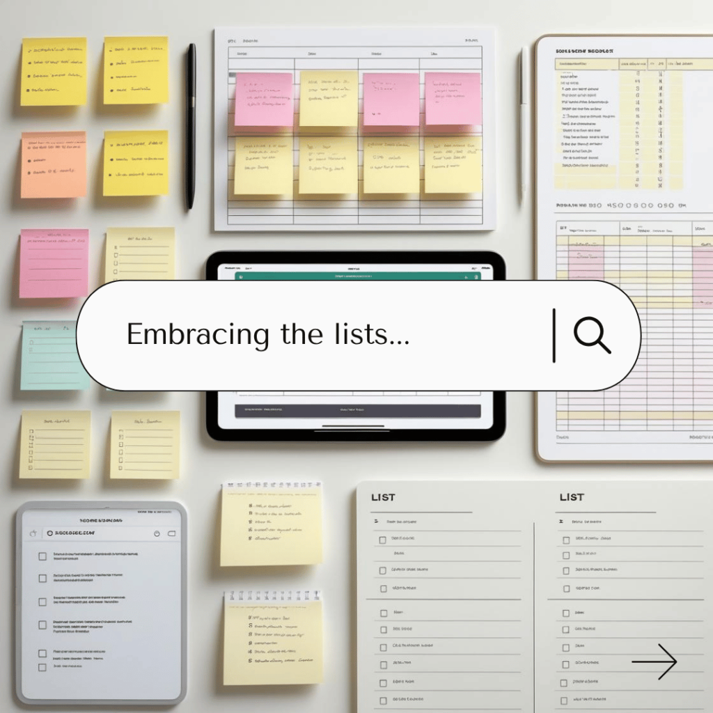 Checklist madness during ADHD and Depression