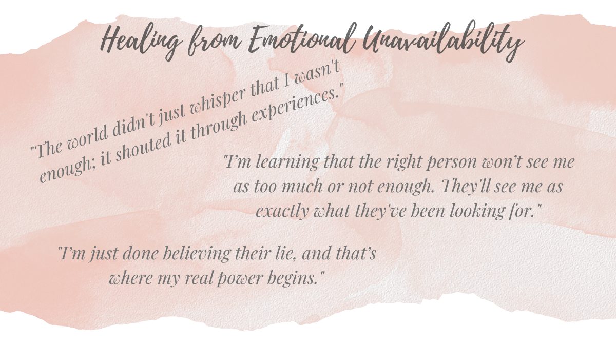 Healing from Emotional Unavailability